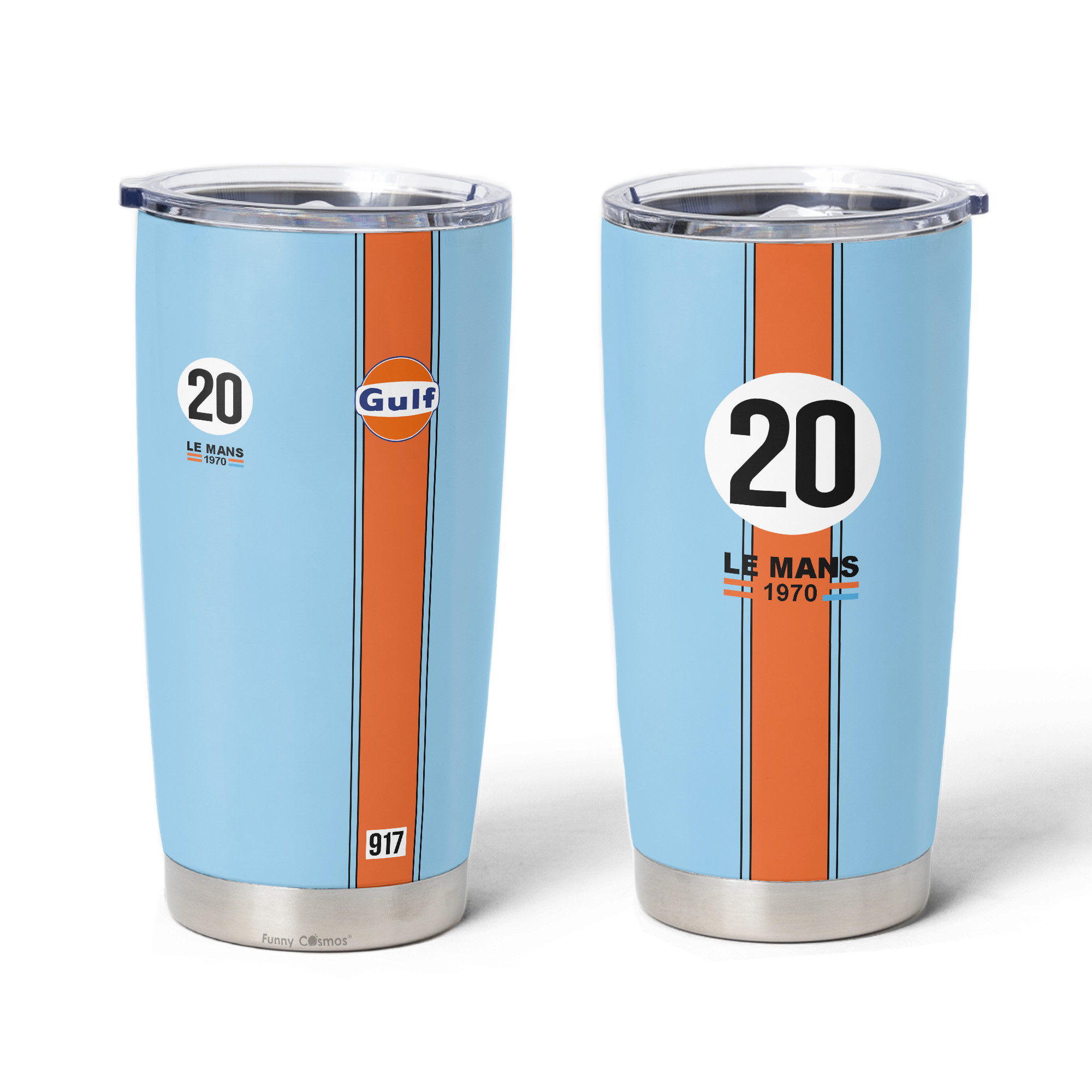 Gulf Steve McQueen Le Mans Porsh 917 Racing - Tumbler Stainless Steel
