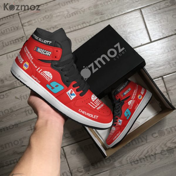 Hendrick Motorsports Chase Elliott Custom Shoes LLumar Camaro 2024 Racing Shoes - 7