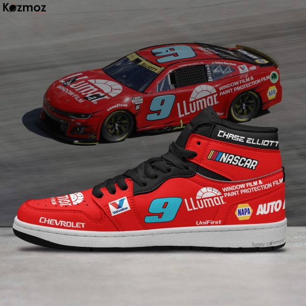 Hendrick Motorsports Chase Elliott Custom Shoes LLumar Camaro 2024 Racing Shoes - 6