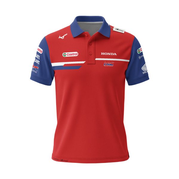 Hon HRC Castrol Motogp Team Terbaru 2026 Custom Polo Shirt - 6