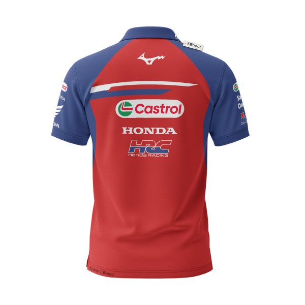 Hon HRC Castrol Motogp Team Terbaru 2026 Custom Polo Shirt - 7