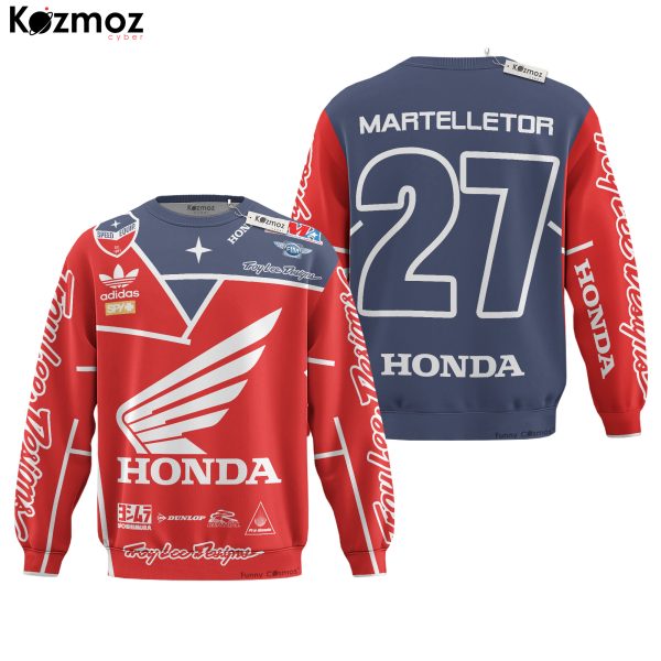 Honda HRC Motocross Hoodie Racing Costume - HRC Racing Team - 9