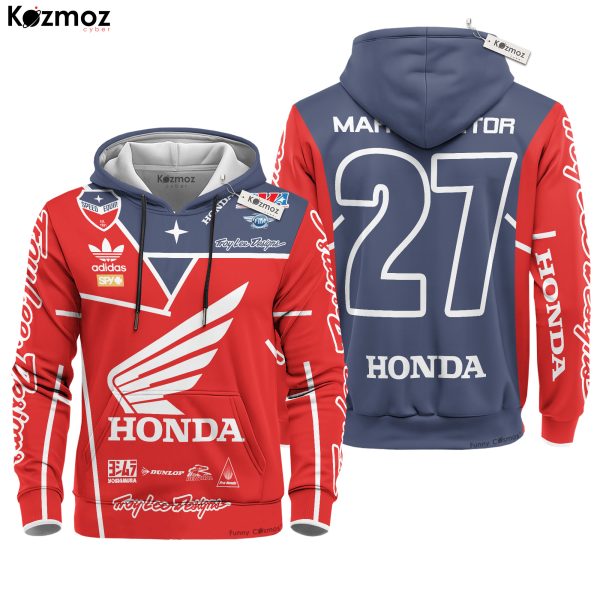Honda HRC Motocross Hoodie Racing Costume - HRC Racing Team - 7