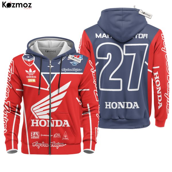 Honda HRC Motocross Hoodie Racing Costume - HRC Racing Team - 8
