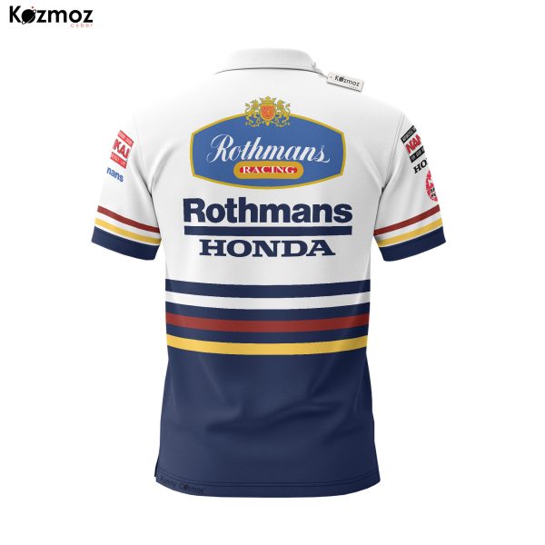 Honda Rothmans Racing Polo - Original Teamwear Shirt - 7