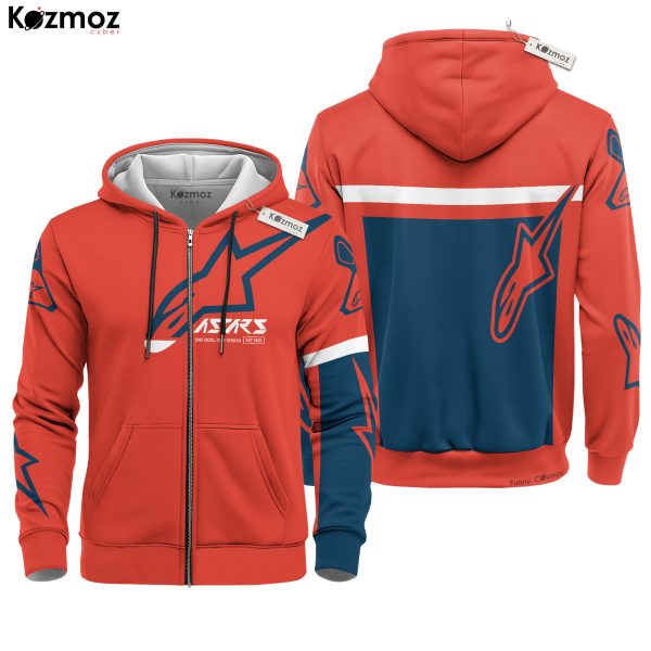 Hoodie Alpinestars Sweater Astars, Alpinestars ,One Goal One Vision Racing Uniform - 14