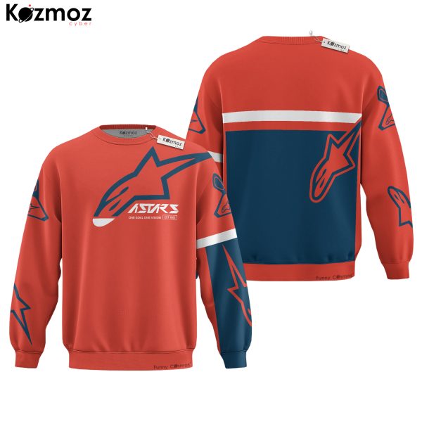 Hoodie Alpinestars Sweater Astars, Alpinestars ,One Goal One Vision Racing Uniform - 16