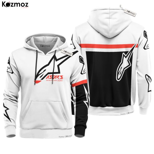 Hoodie Alpinestars Sweater Astars, Alpinestars ,One Goal One Vision Racing Uniform - 12