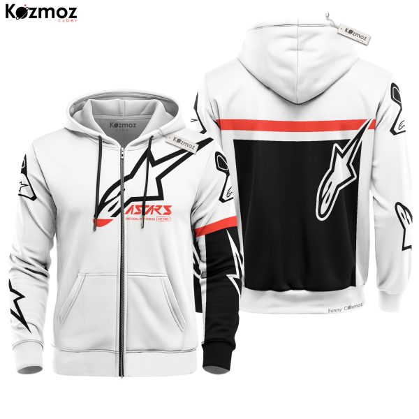 Hoodie Alpinestars Sweater Astars, Alpinestars ,One Goal One Vision Racing Uniform - 13