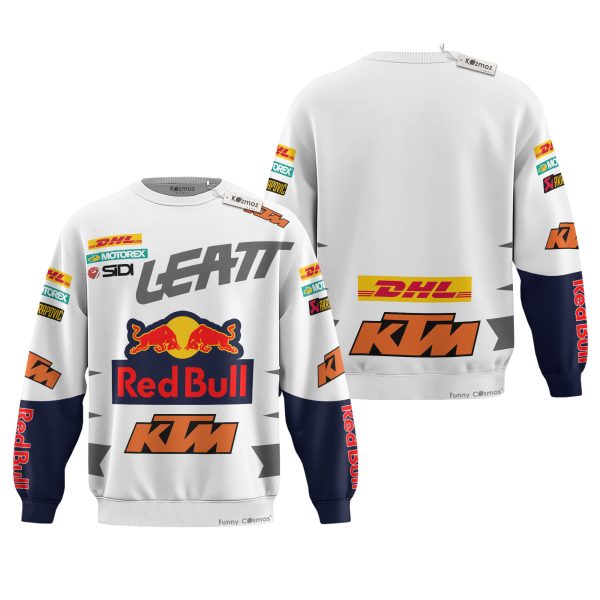 Hoodie Red Bull Ktm Sweater Red Bull, Ktm, Leatt, Motorex, Sidi, Dhl Racing Uniform - 9