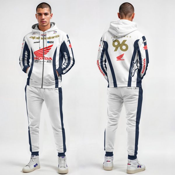 Hunter Lawrence Honda HRC AMA Supercross 2024 Costume Racing Suit - 7