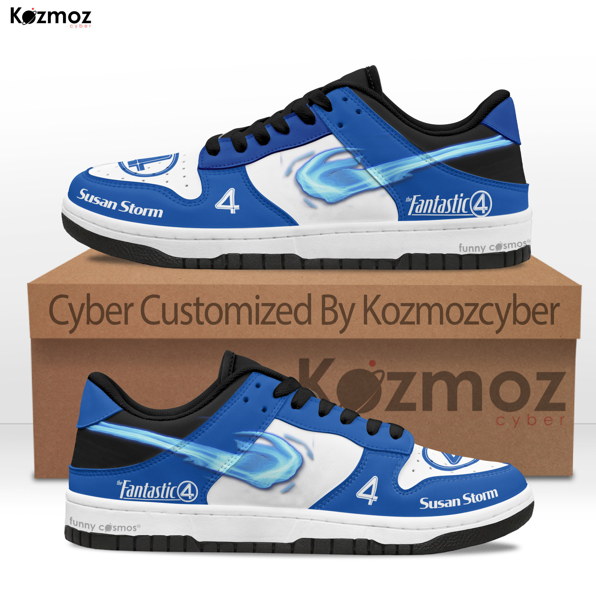 Invisible Woman SB Sneaker Susan Storm Fantastic Four MCU Shoes - 9