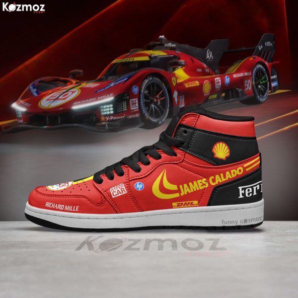 James Calado SF Custom Shoes 499P Hypercar LMH Livery 2023 JD1 Racing Shoes - 6