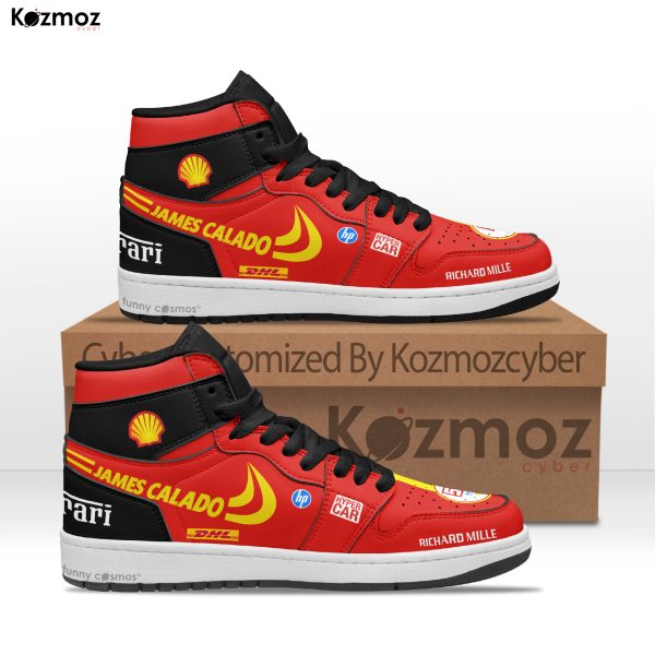 James Calado SF Custom Shoes 499P Hypercar LMH Livery 2023 JD1 Racing Shoes - 10