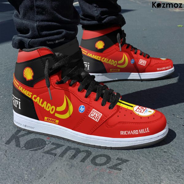 James Calado SF Custom Shoes 499P Hypercar LMH Livery 2023 JD1 Racing Shoes - 5