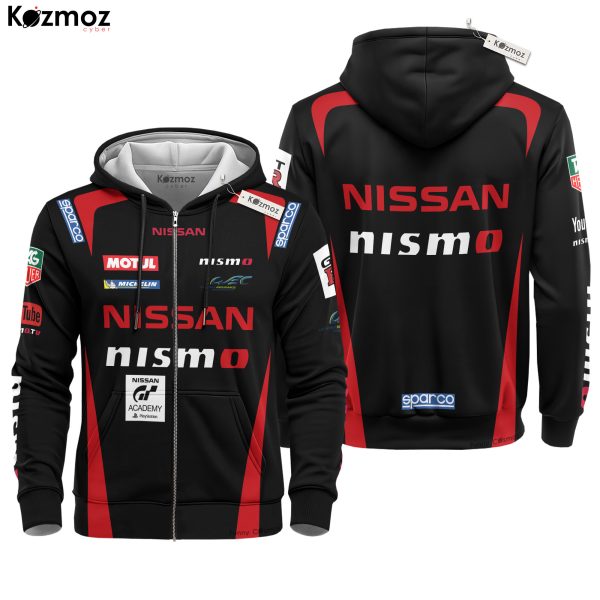 Jannthaman Hoodie Nissan Nismo Sweater Nissan Academy, Nissan Nismo, Motul, Michelin, Fia, World Endurance Championship Racing Uniform - 6