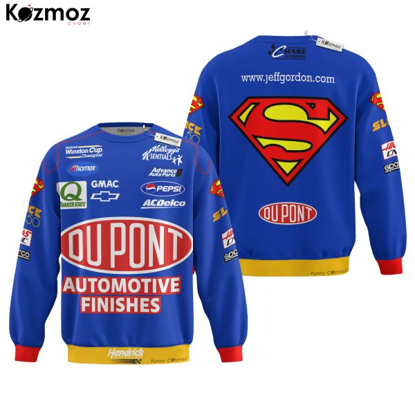 Jeff Gordon Racing Costume No. 24 Race-Used Superman Firesuit Collection - Hendrick Motorsports NASCAR Racing Team - 9