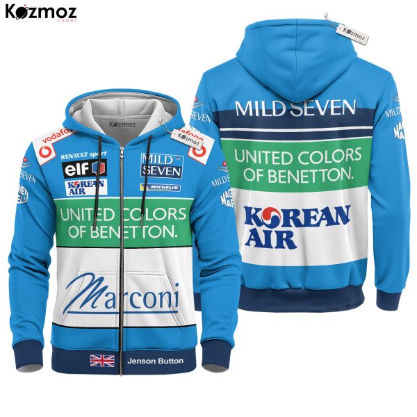 Jenson Button Racing Costume Mild Seven 2001 Collection - Benetton Renault Racing Team - 8
