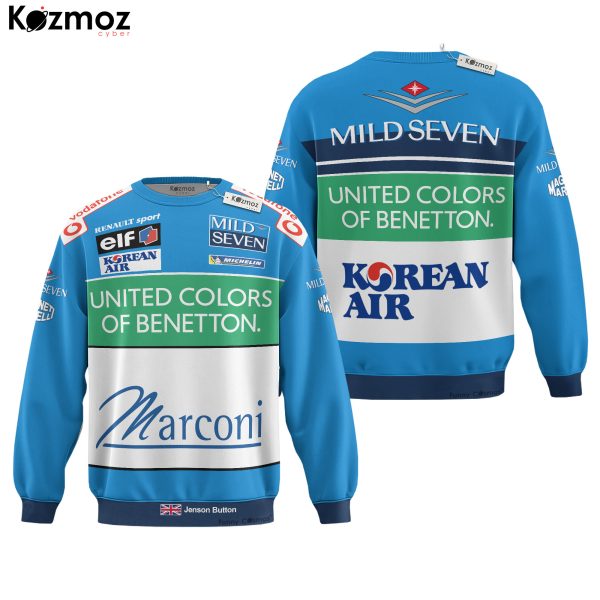 Jenson Button Racing Costume Mild Seven 2001 Collection - Benetton Renault Racing Team - 9