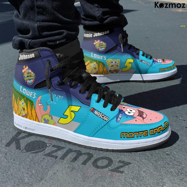 Jimmie Johnson Custom Shoes Kyle Busch The SpongBob SquarePants Theme Movie 300 Livery 2004 Livery & Racing Shoes - 5