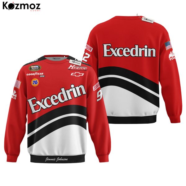Jimmie Johnson Racing Costume 2001 Herzog Excedrin Collection - Hendrick Motorsports NASCAR Racing Team - 9