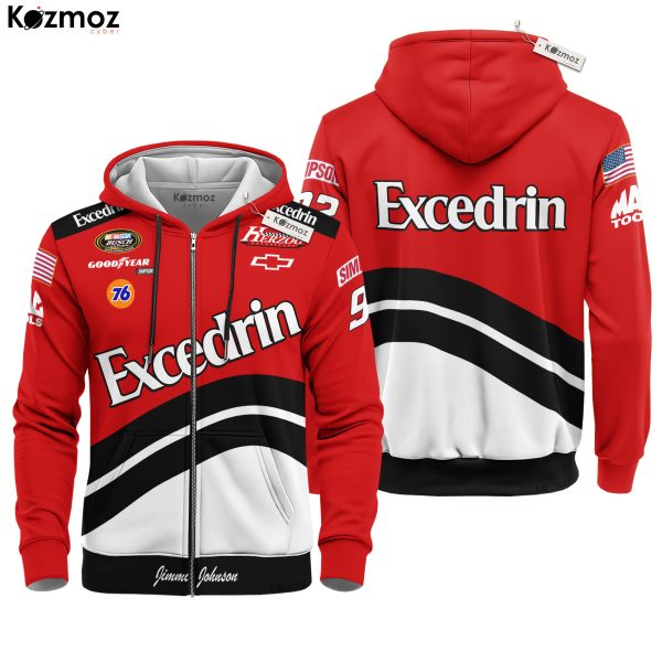 Jimmie Johnson Racing Costume 2001 Herzog Excedrin Collection - Hendrick Motorsports NASCAR Racing Team - 8