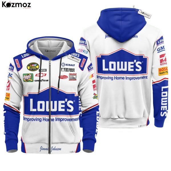 Jimmie Johnson Racing Costume Lowe s Gainsco 2024 Collection - Legacy Motor Club NASCAR Racing Team - 8