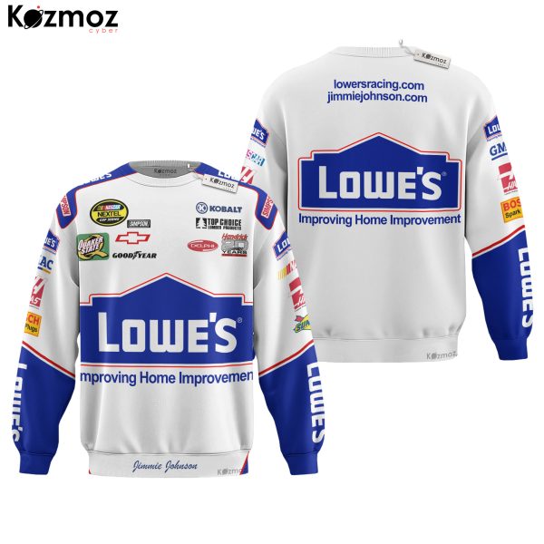 Jimmie Johnson Racing Costume Lowe s Gainsco 2024 Collection - Legacy Motor Club NASCAR Racing Team - 9