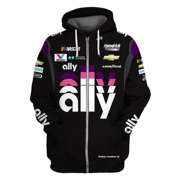 Jimmie Johnson Racing Suit Ally 2021 Hoodie Collection - Hendrick Motorsports NASCAR Team - 14