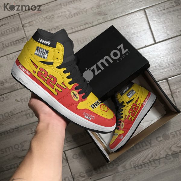 Joey Logano Custom Shoes No. 22 Pennzoil Yellow-Red Primary Livery 2018 Livery Racing Shoes - 7