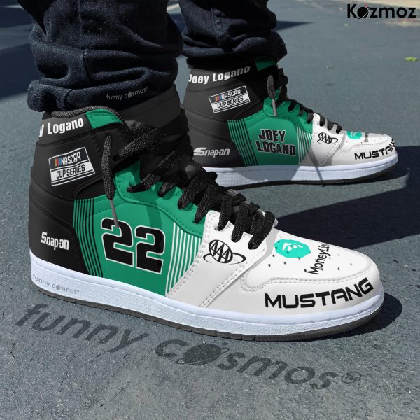 Joey Logano Custom Shoes No.22 MoneyLion Green-Black Livery 20-21 Livery Racing Shoes - 5