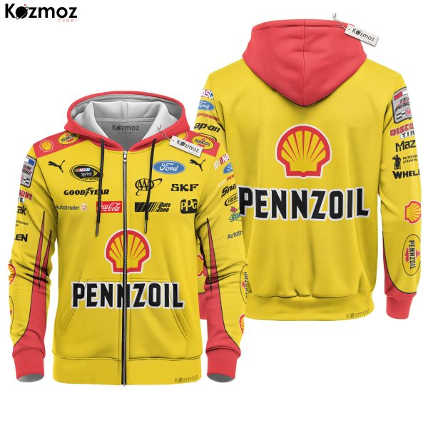 Joey Logano Racing Suit Shell-Pennzoil #22 2018 Collection - NASCAR Racing Team - 8