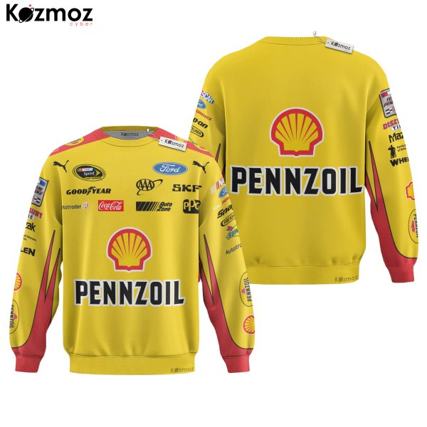 Joey Logano Racing Suit Shell-Pennzoil #22 2018 Collection - NASCAR Racing Team - 10