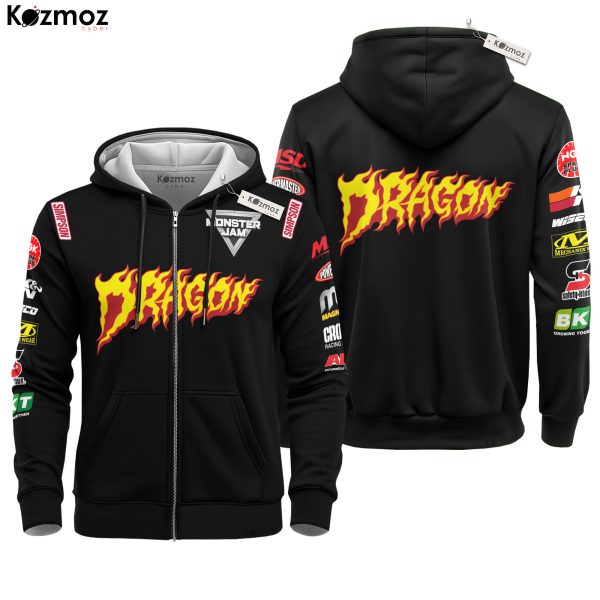 Jon Zimmer Jr Dragon Monster Truck Inspired Hoodie & Jogger Set - 8