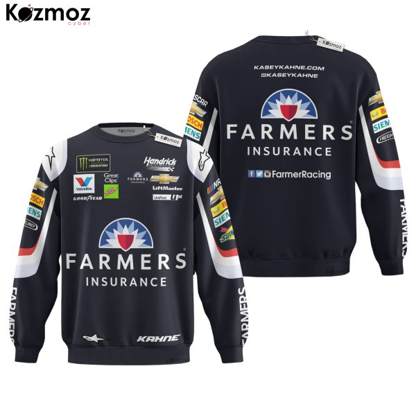 Kasey Kahne Farmers Insurance 2017 Hendrick Motorsports Racing Uniform Hoodie & Jogger Set - 9