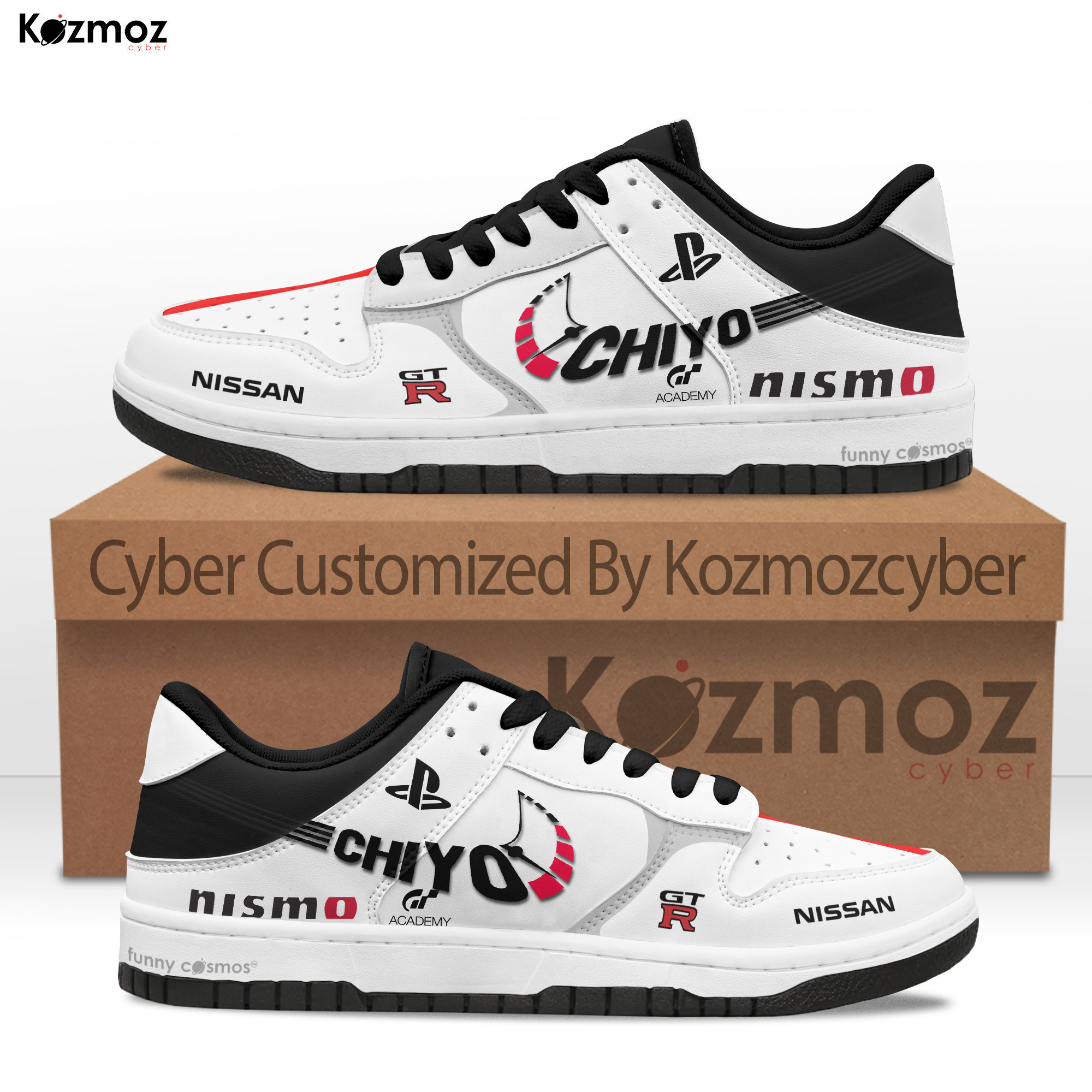 Katsumasa Chiyo Nissan NISMO GT-R Nismo GT3 Livery 2022 Custom SB Dunk Shoes