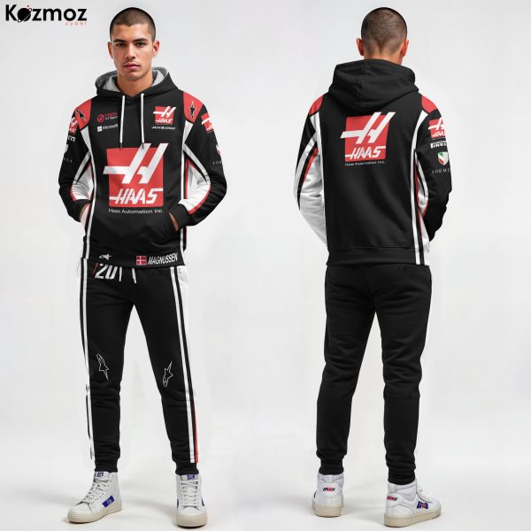 Kevin Magnussen Racing Costume 2017 Haas Racing Uniform -
