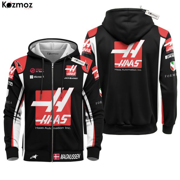 Kevin Magnussen Racing Costume 2017 Haas Racing Uniform - 8