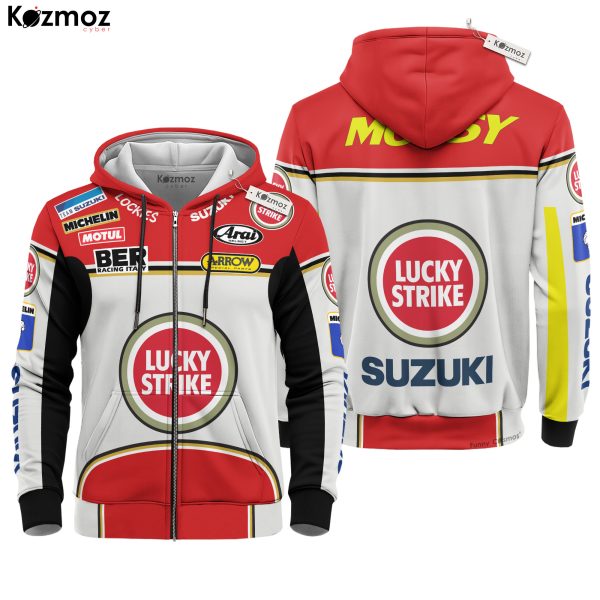 Kevin Schwantz Racing Suit Suzuki 1993 Collection - Lucky Stripe MotoGP Racing Team - 8