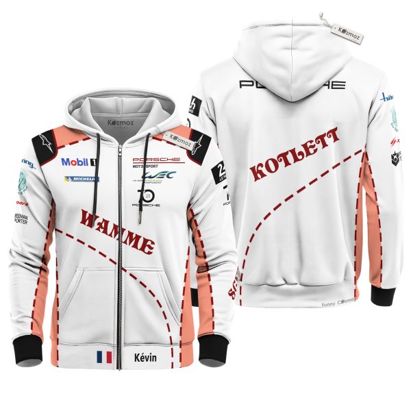 Kévin Estre Porsche Pink Pig Costume Racing Suit - 12