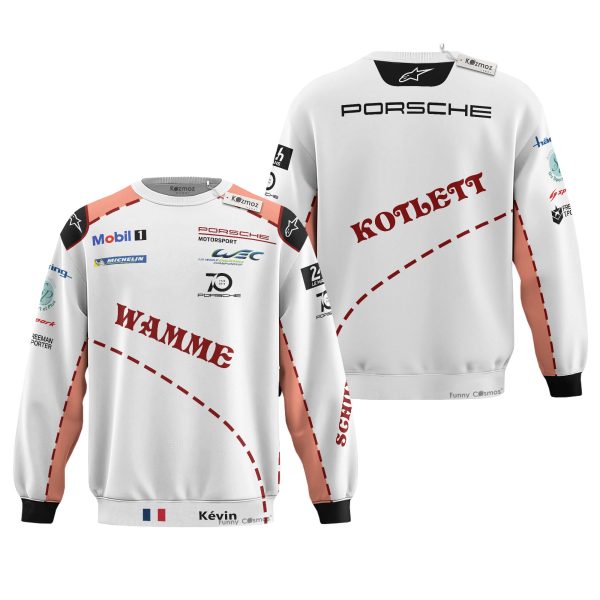 Kévin Estre Porsche Pink Pig Costume Racing Suit - 13
