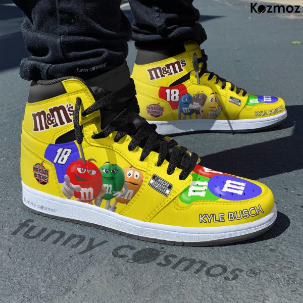 Kyle Busch Custom Shoes #18 Livery 2015 Livery M&M's Racing Shoes - 5