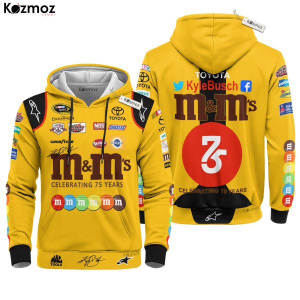 Kyle Busch Racing Costume Signed & Race-Used 2015 - M&M's NASCAR Cup Series Racing Team - 7