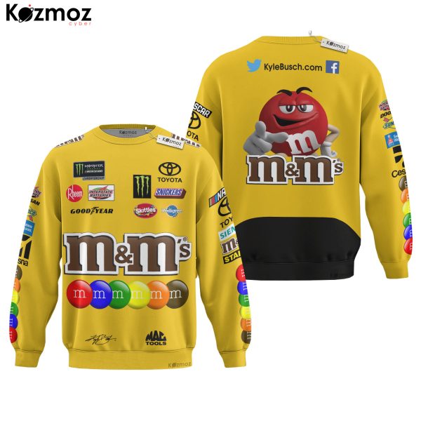 Kyle Busch Racing Suit M&M's 2020 Collection - Joe Gibbs NASCAR Racing - 8