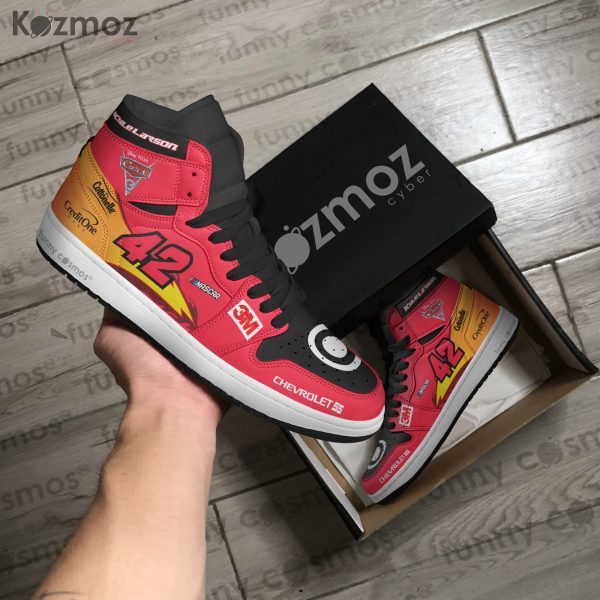 Kyle Larson Custom Shoes McQueen Chevy SS Livery 2017 Livery Lightning Racing Shoes - 7