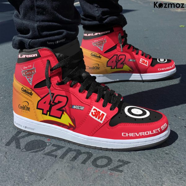 Kyle Larson Custom Shoes McQueen Chevy SS Livery 2017 Livery Lightning Racing Shoes - 5
