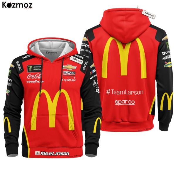 Kyle Larson Racing Firesuit Costume Signed McDonald's 2019 Collection - Hendrick Motorsports NASCAR Racing Team - 7