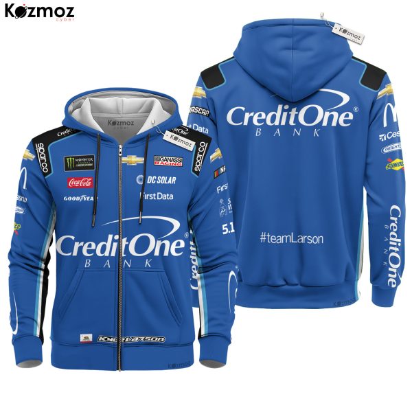 Kyle Larson Racing Suit Credit One Bank Collection - NASCAR Racing Team - 10