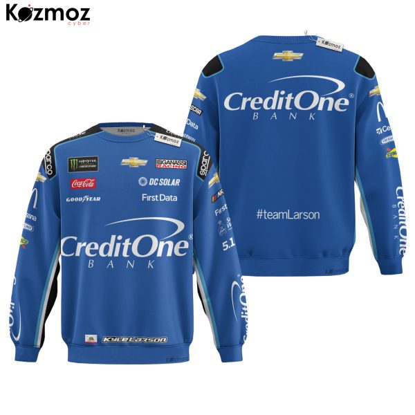 Kyle Larson Racing Suit Credit One Bank Collection - NASCAR Racing Team - 7