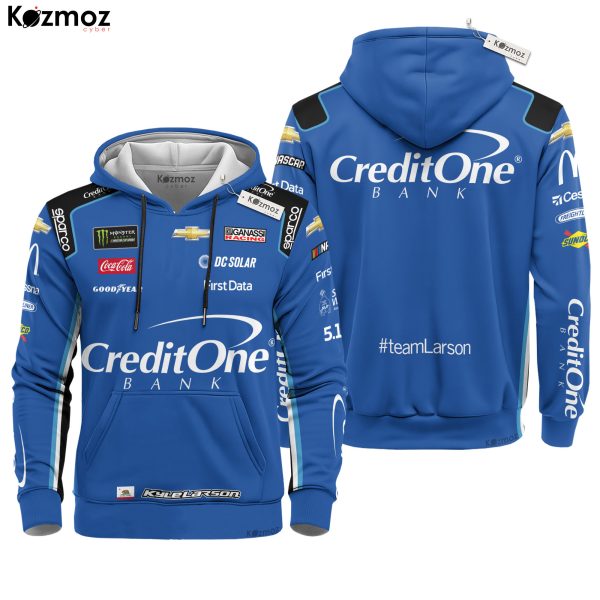 Kyle Larson Racing Suit Credit One Bank Collection - NASCAR Racing Team - 9
